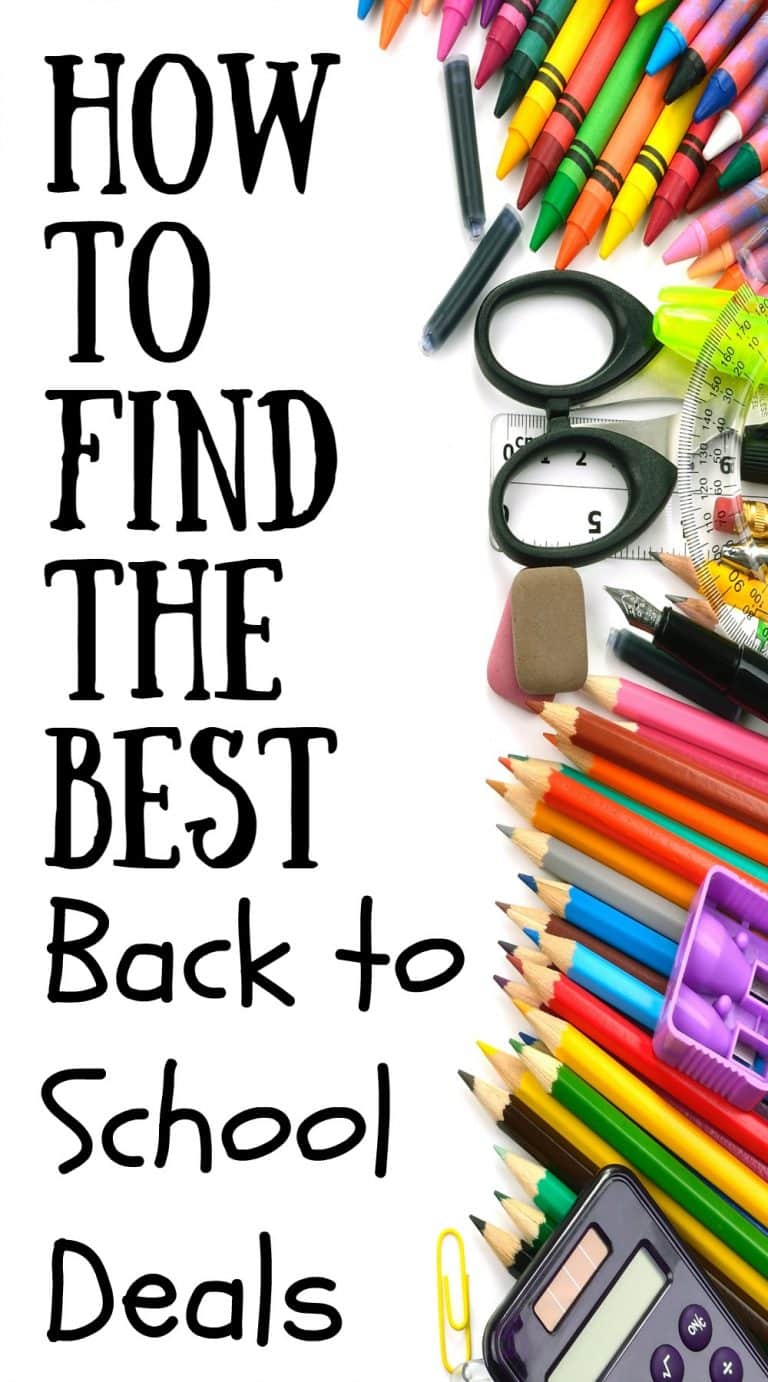 How to Find the Best Back to School Deals The Unprepared Mommy