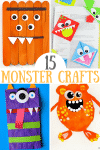 15 Cute Monster Crafts for Kids - The Unprepared Mommy