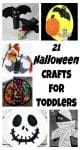 Halloween crafts for toddlers to make.