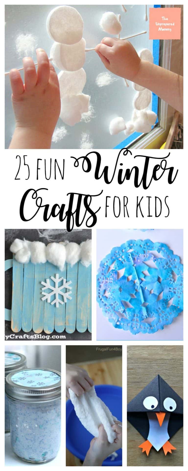 25 Fun Winter Crafts for Kids - The Unprepared Mommy